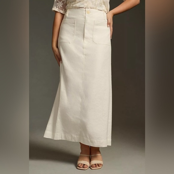 Anthropologie The Colette Maxi Skirt by Maeve: Linen Edition - Picture 5 of 11